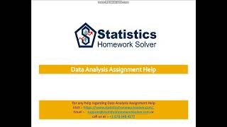 Data Analysis Assignment Help