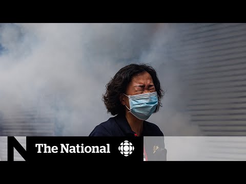 Thousands in Hong Kong protest China’s national security bill