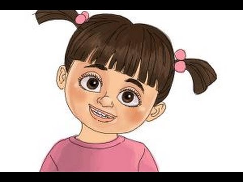 How to draw Boo from Monsters Inc - thptnganamst.edu.vn