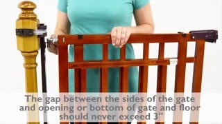 This video demonstrates how to install the Summer Infant Banister & Stair, Top of Stairs Gate with Dual Installation Kit. Please ...