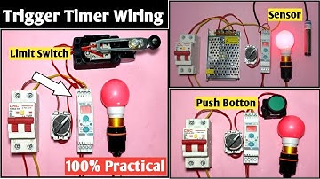 How to Trigger Timer With Sensor Limit Switch and Push Botton! On Delay Timer! Off Delay Timer