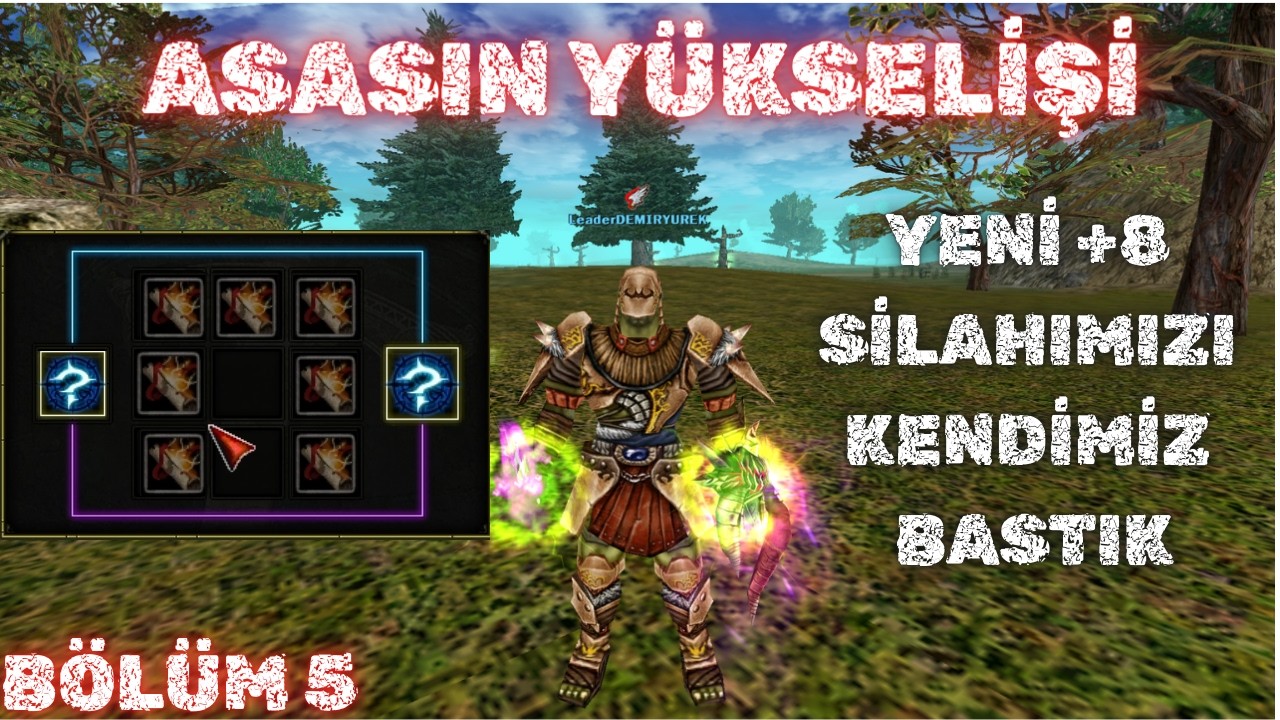 YENİ +8 SİLAHIMIZI KENDİMİZ BASTIK 🔪 ASASIN YÜKSELİŞİ #5 👑 Knight Online 👑