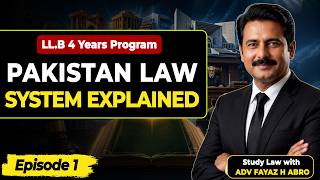 Pakistan Law System Explained | Episode 1  | Study Law with Adv Fayaz H Abro