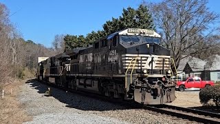 NS 4298 leads a BLAZING Intermodal train on Valentines Day through Norcross, GA!