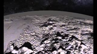 Pluto's Mountains and Plains - a Simulated Flyover | Video