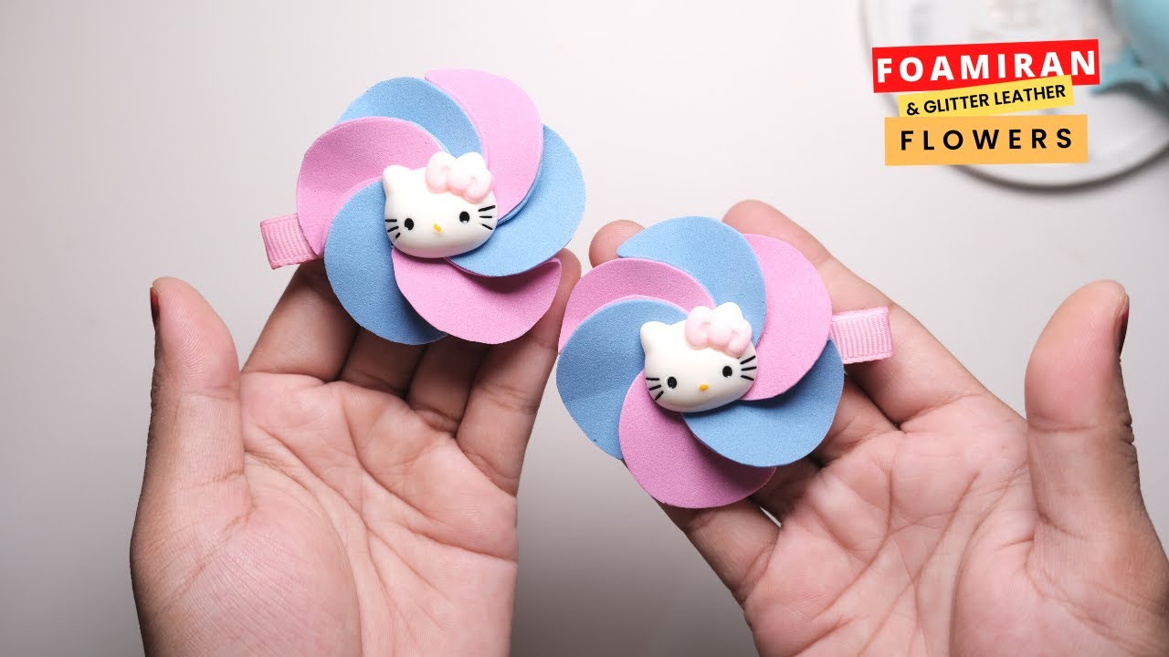 Foamiran Flowers Hair Clips How to Make Your Own Unique Hair