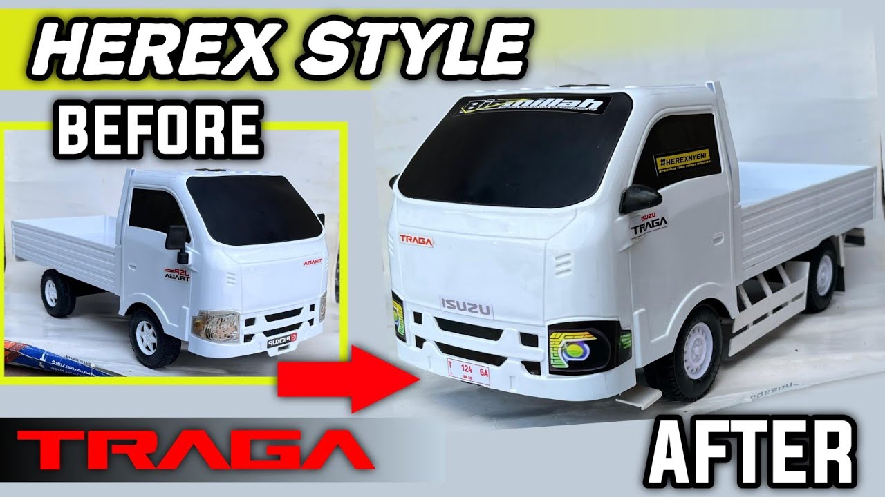 MODIFIKASI PICK UP TRAGA PLASTIK JADI HEREX STYLE