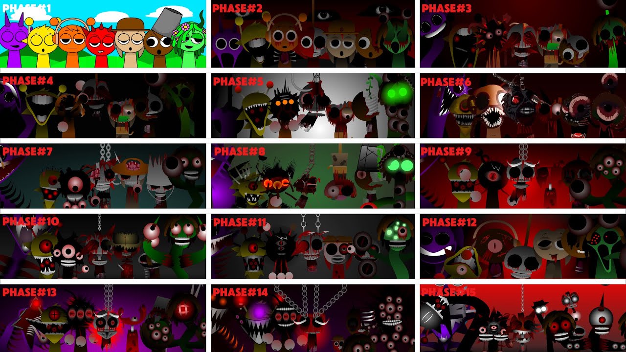 «Веселое время!» - Incredibox Sprunki Mix | Микс всех персонажей || С 1 по 15 этап, часть 425