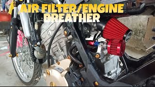 Installation Rad Air Filter and Engine Breather on Raider 150 fi