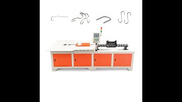 High speed stable accuracy cnc servo 2d wire bending forming machine +86 182 3048 9099