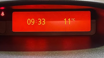 Renault Clio Clock Setting How to set the clock