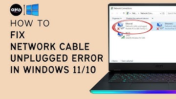 🌐 How To Fix Network Cable Unplugged Error in Windows 10/11 🛠️