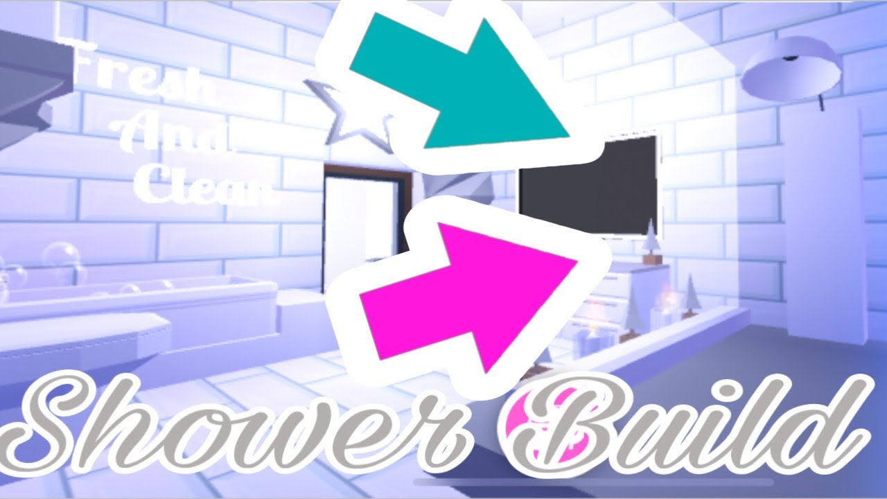 Shower Build Hack Bathroom Speed Build On Adopt Me Roblox