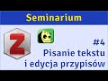 Pisanie tekstu i edycja przypisów (Zotero, Freeplane) - seminarium #4