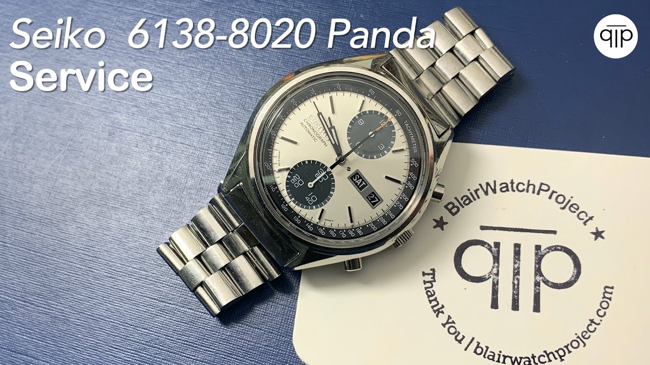 For . -- Seiko 6138-8020 Panda Restoration and Service - YouTube