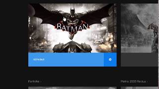 Como cambiar idioma en Batman Arkham Knight En Español Epic Games - YouTube