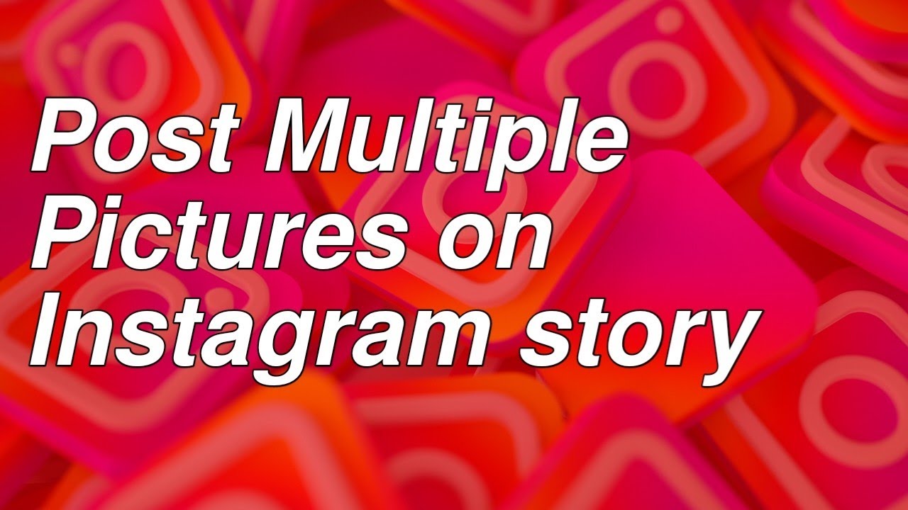 How to post multiple pictures on Instagram story YouTube