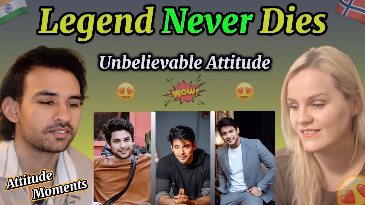 Sidharth Shukla’s Unforgettable Journey & Attitude Moments 🔥 | Reaction 