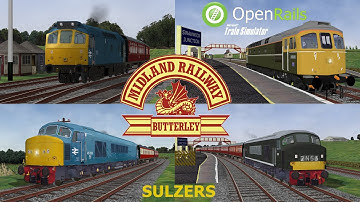 OpenRails - Sulzers On The Midland Railway Centre Butterley (MSTS) *RARE ADDON*