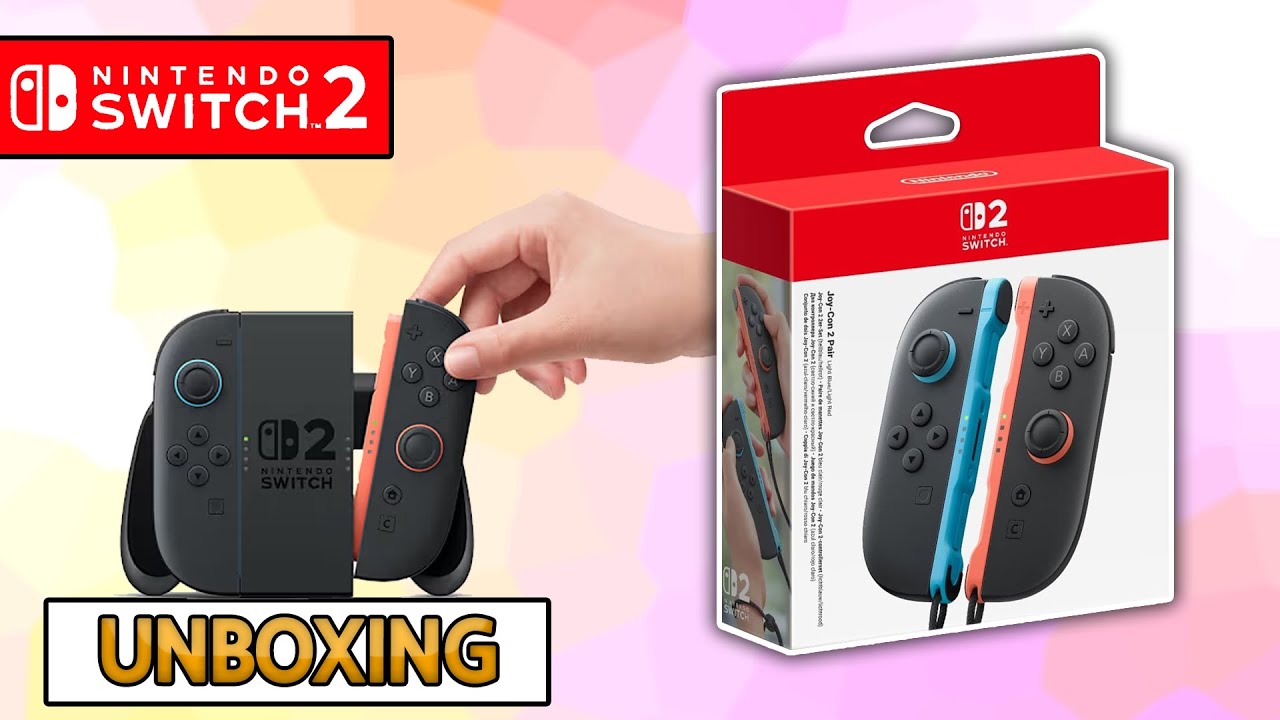 Joy-Con 2 (Pair) for Nintendo Switch 2 Unboxing - YouTube