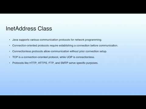 Medium Summary | Lecture 48: Networking with Java