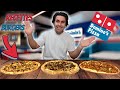 Je teste les nouvelles pizzas burger chez dominos pizza pizza cheddar buf  poulet