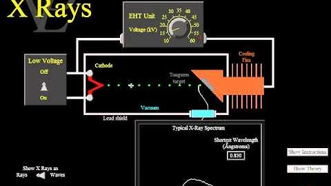 The Production of X Rays Using the VPL simulation