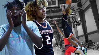 JD Davison Has UNREAL Bounce! 5-Star PG CATCHES A BODY & GOES OFF w/ His New AAU Team