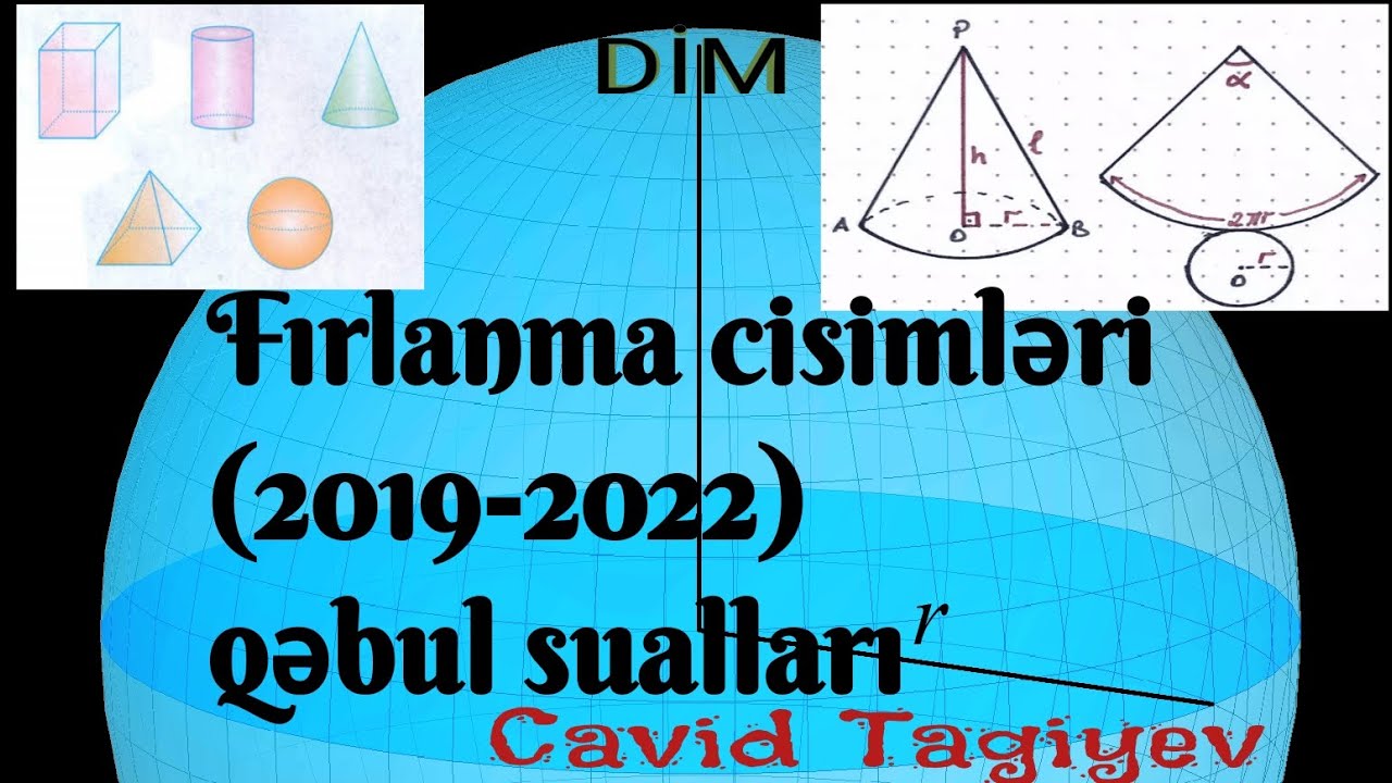 Fırlanma cisimləri (2019-2022) DİM qəbul sualları