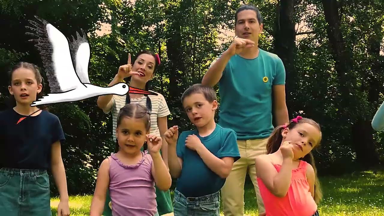 HLADOVÍ ČÁPI - dětská písnička s pohybem a ukazováním/Hejblíkovic