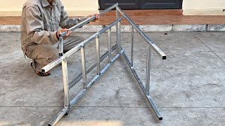 DIY - Great craftsman's ideas // How to make smart folding ladders // Smart folding metal utensils ! by H.Ironworkers 9,788 views 5 months ago 15 minutes
