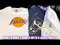 How To Make T-Shirts With A Laser Printer (Gold Foil Shirts)