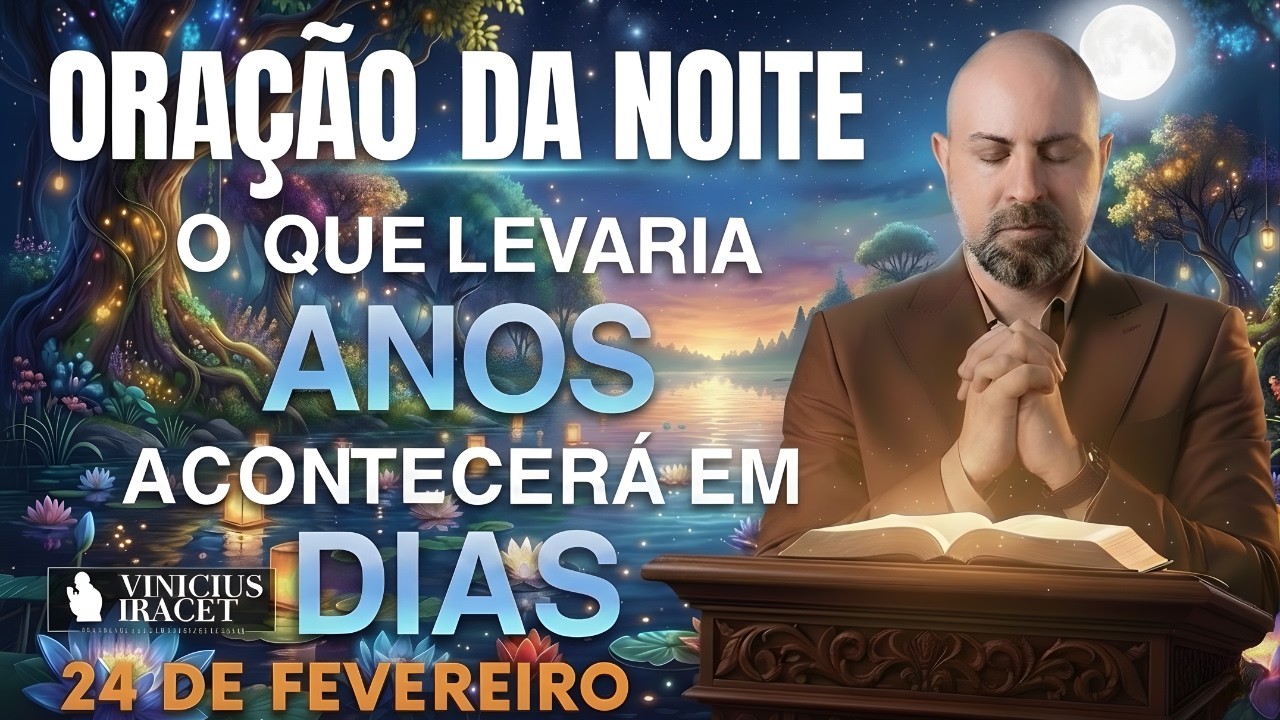 ORAÇÃO DA NOITE DE HOJE-24 DE FEVEREIRO-SALMO 91-PARA QUE ACONTEÇA EM DIAS O QUE LEVARIA ANOS DIA 1: