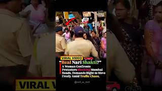 “Real Nari Shakti?” Woman Takes On Road Blockade In Mumbai | Viral Video 🚨