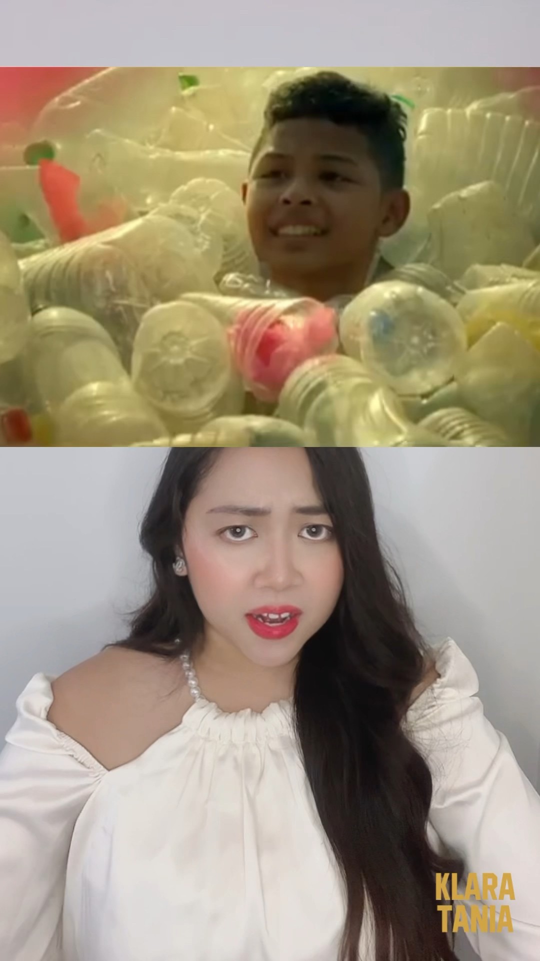 ORANG MAKAN PLASTIK ?! | Klara Tania #shorts