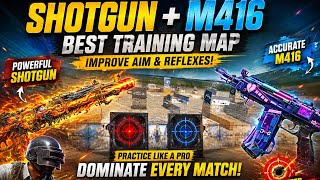 🔥 SHOTGUN + M416 AIM TRAINING MAP 🎯 | Improve Your Aim & Reflexes! | PUBG Mobile WOW