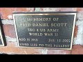 Actor Fred Daniel Scott Grave Columbarium LA National Cemetery Los Angeles California April 28, 2026