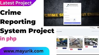 Crime reporting system project in php | Police station management system project in php screenshot 5