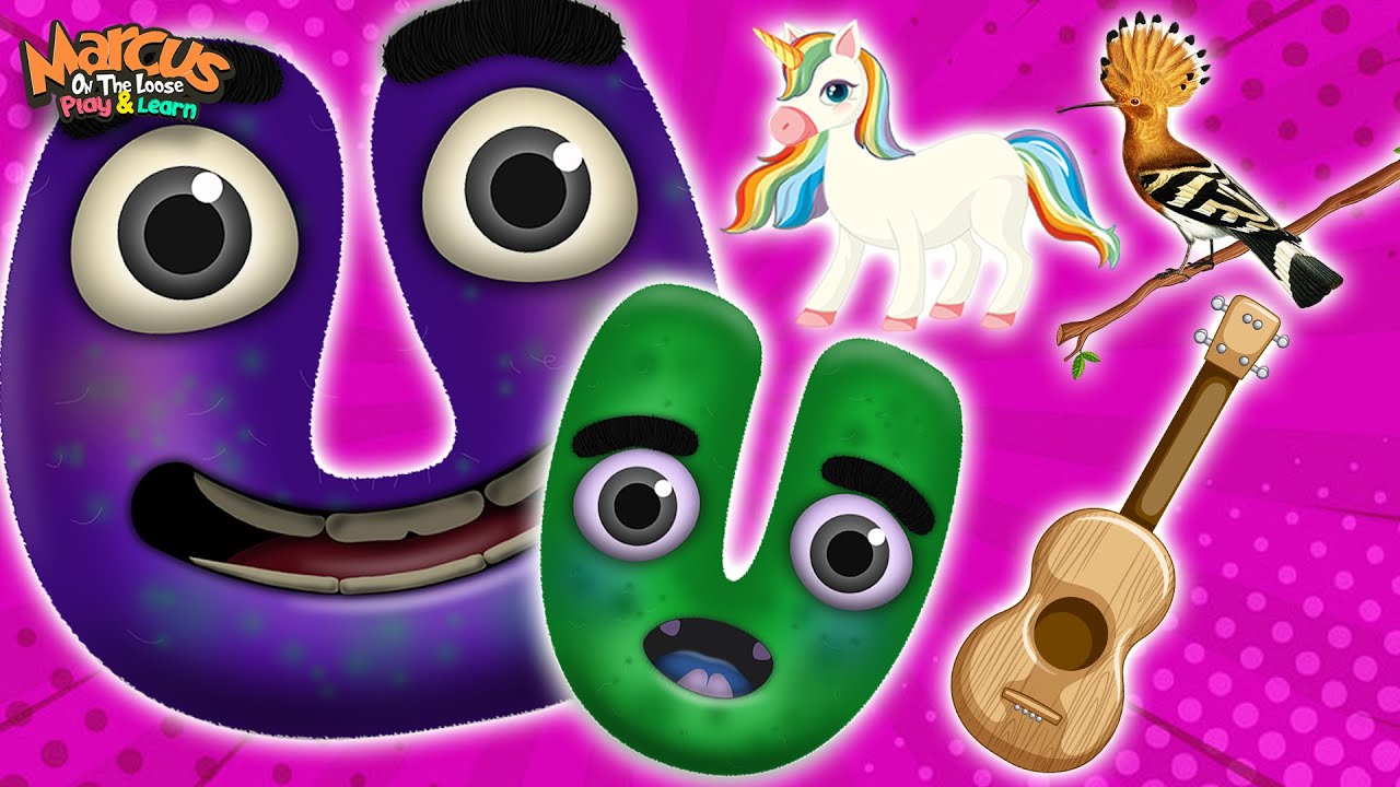 Monster Alphabet Letter U Sounds | Educational Video for Kids