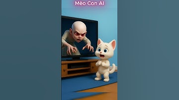 Mèo con gặp ác mộng mang tên ma đầu trọc #shorts #cat #aicat #meow