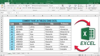 Comment faire un tableau sur Excel (les bases)