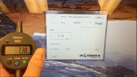 BlueDial Wireless Reading on PC