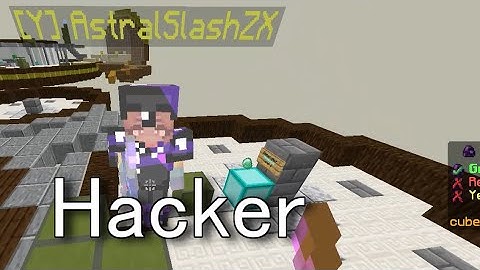 Hacker Report  "AstralSlashZX" eggwars mega cubecraft AutoBridge AntiKnockBack ハッカー エッグウォーズ キューブクラフト