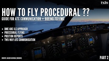 How to fly PROCEDURAL | DME ARC | Boeing 737 | VATSIM ATC