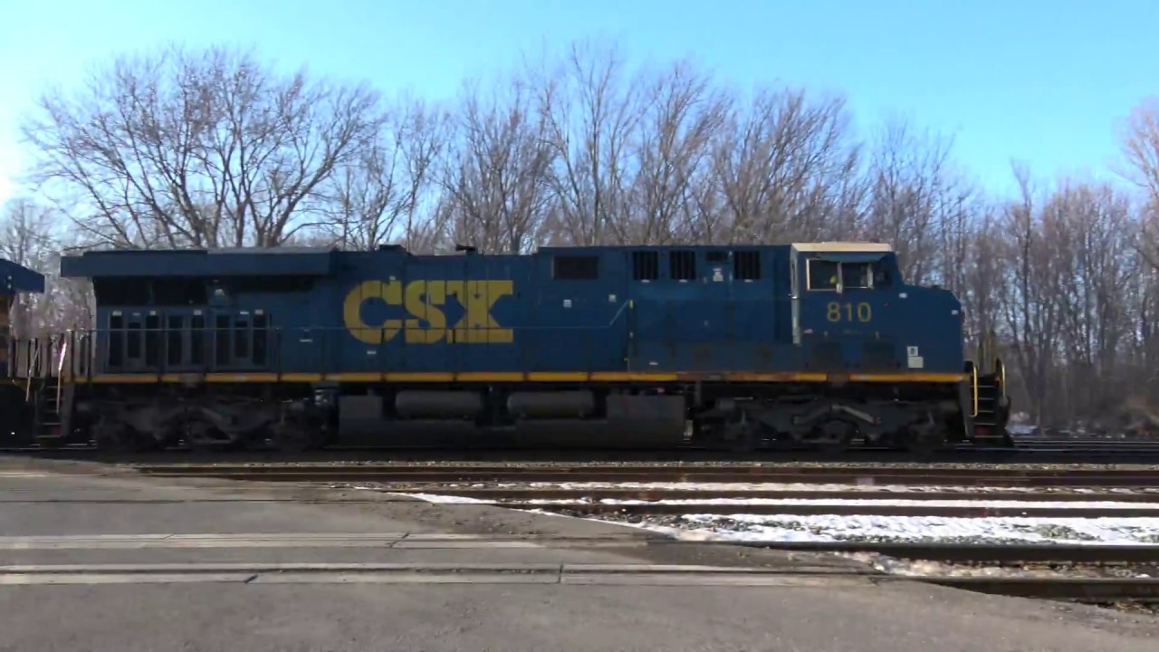 bnsf 5729 CSX Intermodal Train Heads East in 4K