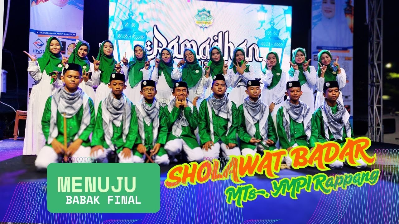 Sangat Memukau Penampilan Sholawat Badar MTs.YMPI Rappang - Ramadhan Fair 2025 @sahabataqilah