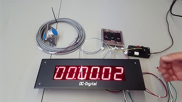 DC-256T-UP (Code Blue Count Up Timer and Time of Day Clock Combination Display)