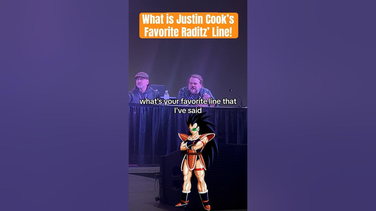 What is Justin Cook’s Favorite Raditz Line??? #Shorts