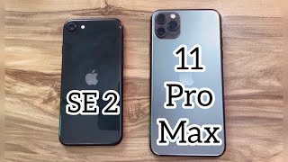 iPhone 11 Pro Max vs iPhone SE 2 in 2023 \/ iOS 16.4.1