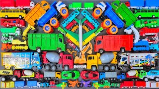 Mobil truk oleng, truk pasir, kereta, excavator, truk molen, mobil monster, truk kontainer, pesawat